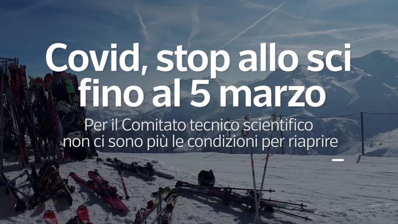 Sciare: stop sino al 5 marzo. Confturismo Veneto: siamo al 6° stop, stagione finita
